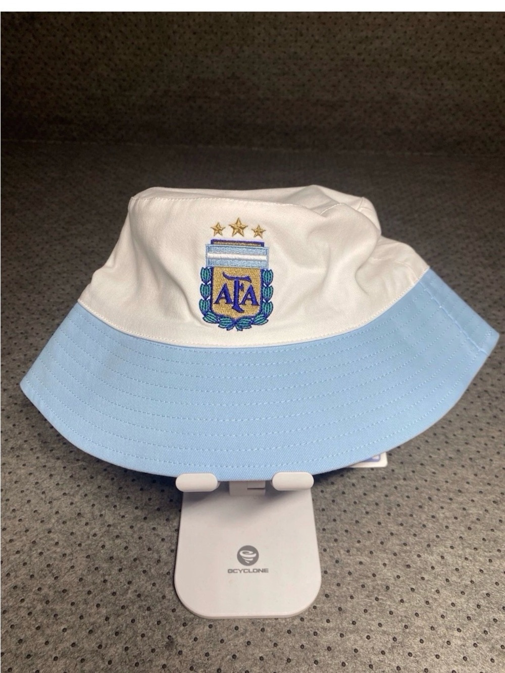 Argentina AFA Official Product Bucket Hat Piluso  White&Blue One size fit NWT
